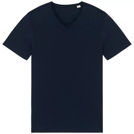 T-shirt écoresponsable slub bords francs homme