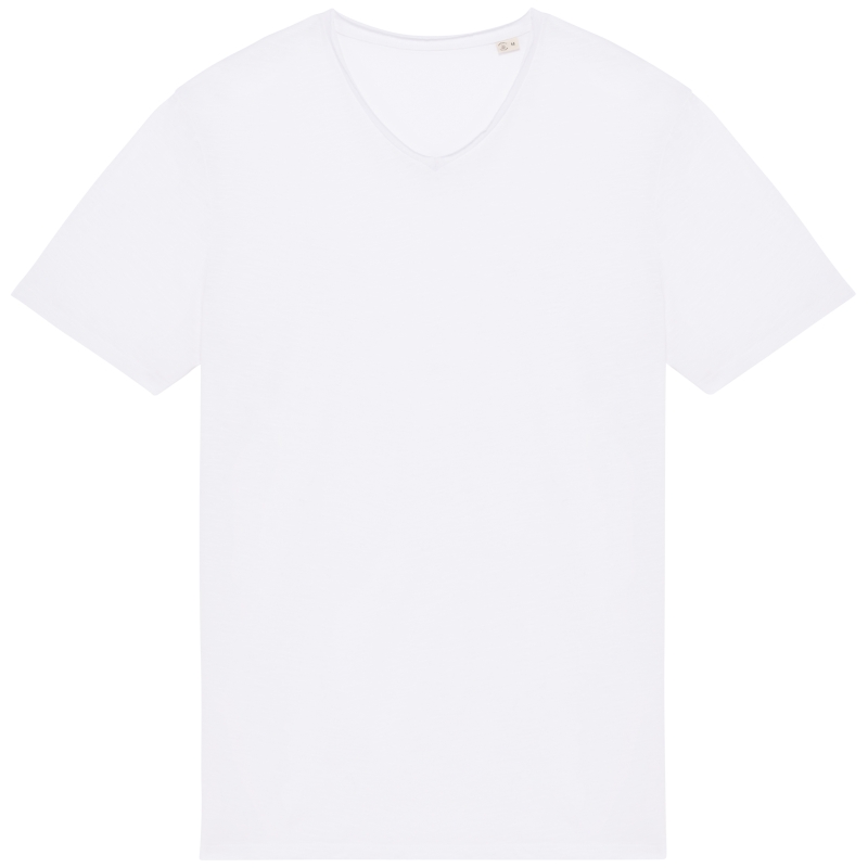 T-shirt écoresponsable slub bords francs homme