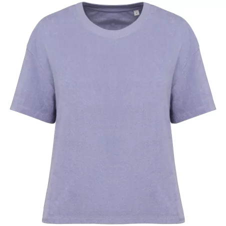 T-shirt écoresponsable en éponge femme