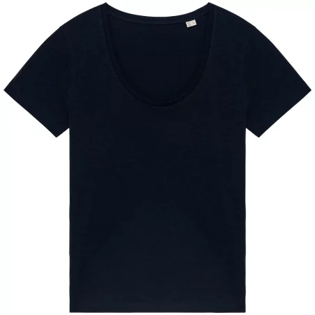 T-shirt écoresponsable slub femme