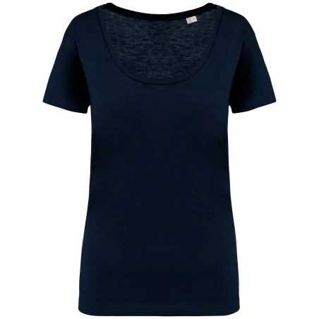 T-shirt écoresponsable slub femme