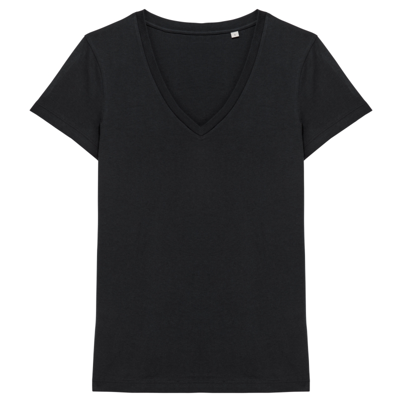 T-shirt écoresponsable col V femme