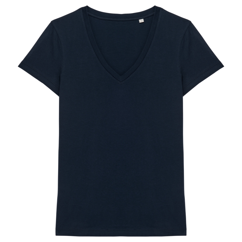 T-shirt écoresponsable col V femme