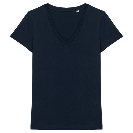 T-shirt écoresponsable col V femme