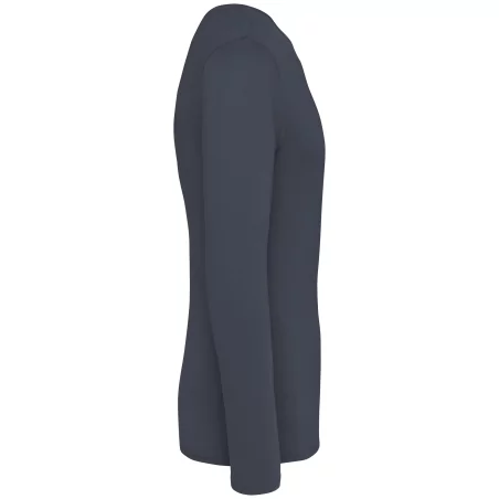 T-shirt écoresponsable délavé manches longues unisexe