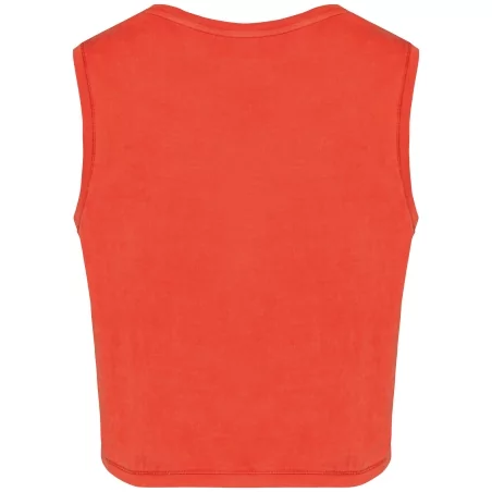 T-shirt écoresponsable crop sans manche femme