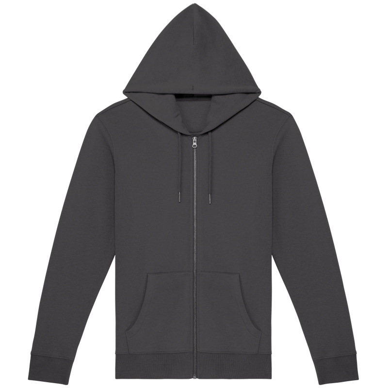 Sweat-shirt écoresponsable zippé à capuche unisexe