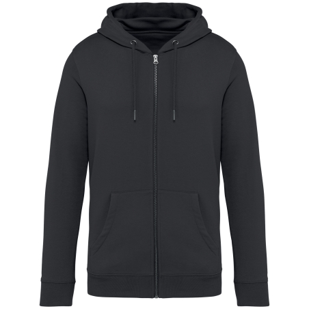 Sweat-shirt écoresponsable zippé à capuche unisexe