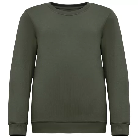 Sweat-shirt écoresponsable à col rond enfant