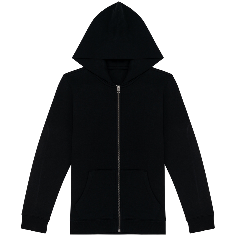 Sweat-shirt écoresponsable zippé à capuche enfant