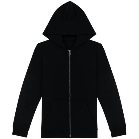 Sweat-shirt écoresponsable zippé à capuche enfant