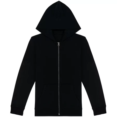 Sweat-shirt écoresponsable zippé à capuche enfant