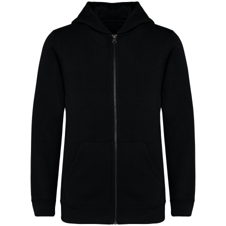 Sweat-shirt écoresponsable zippé à capuche enfant