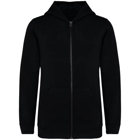 Sweat-shirt écoresponsable zippé à capuche enfant
