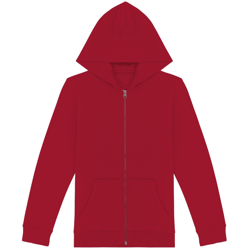 Sweat-shirt écoresponsable zippé à capuche enfant