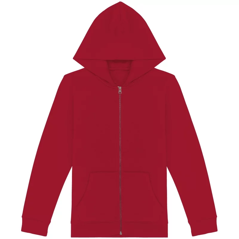 Sweat-shirt écoresponsable zippé à capuche enfant