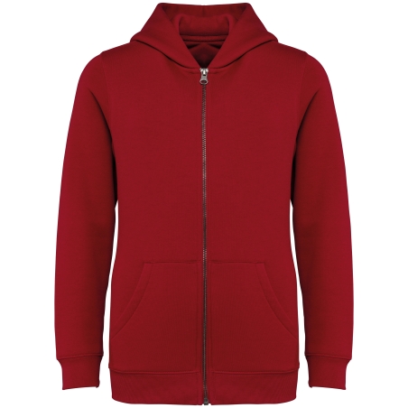Sweat-shirt écoresponsable zippé à capuche enfant
