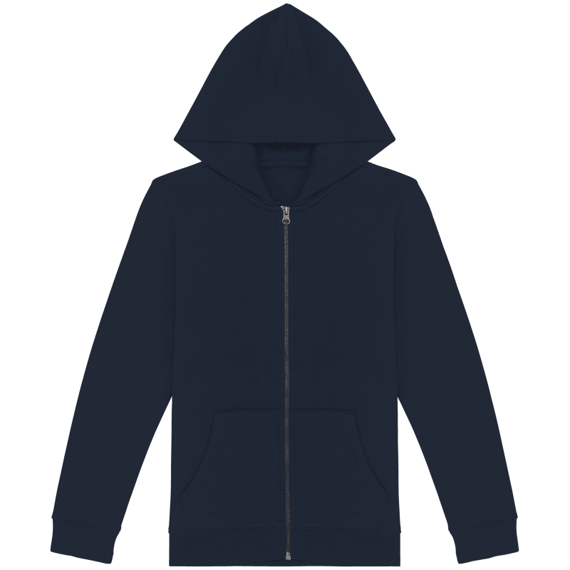 Sweat-shirt écoresponsable zippé à capuche enfant