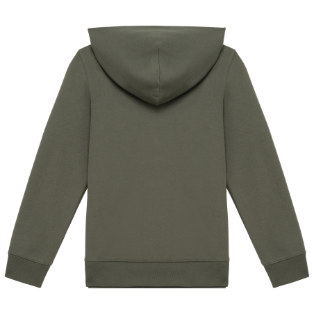 Sweat-shirt écoresponsable zippé à capuche enfant