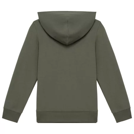Sweat-shirt écoresponsable zippé à capuche enfant
