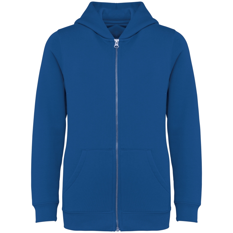 Sweat-shirt écoresponsable zippé à capuche enfant