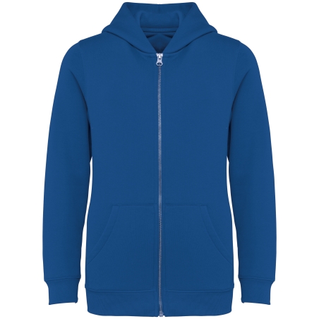 Sweat-shirt écoresponsable zippé à capuche enfant