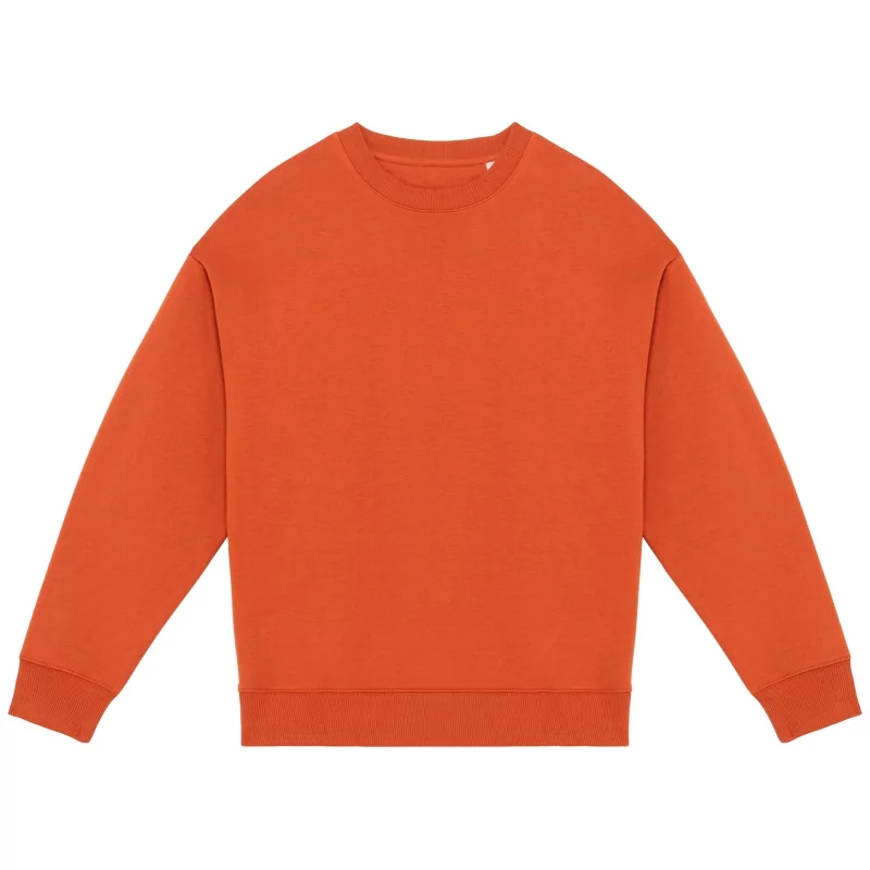 Sweat-shirt écoresponsable à col rond oversize unisexe