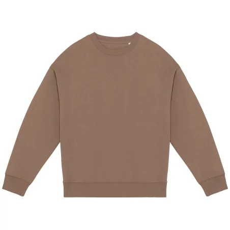 Sweat-shirt écoresponsable à col rond oversize unisexe