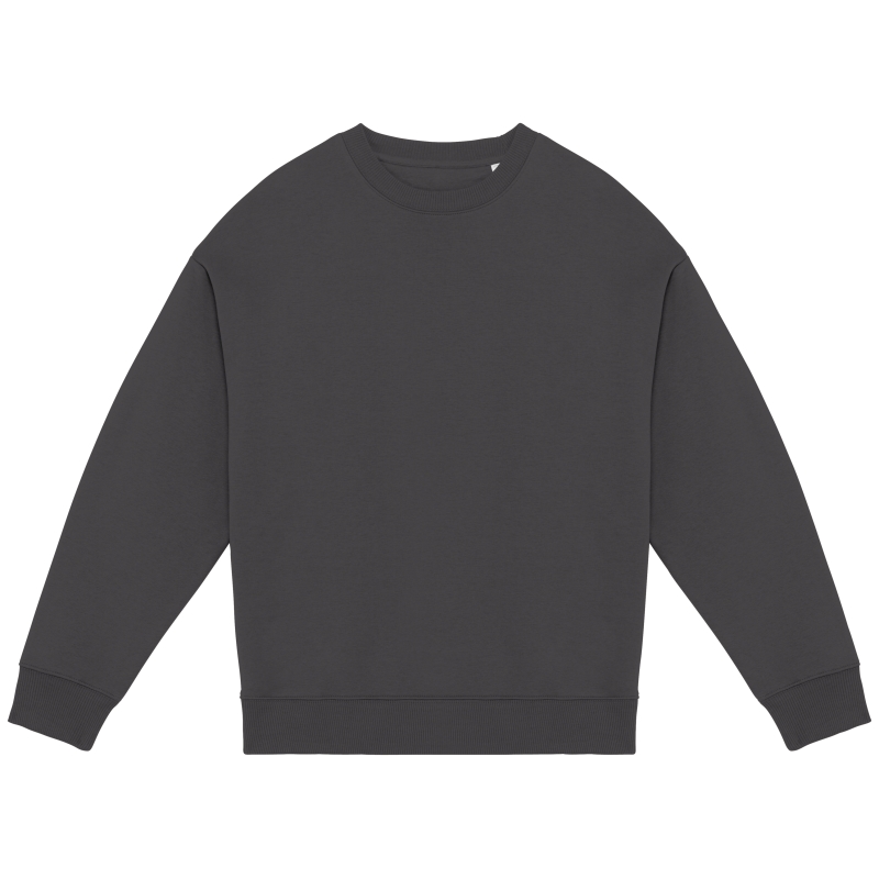 Sweat-shirt écoresponsable à col rond oversize unisexe