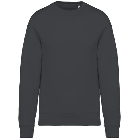 Sweat-shirt écoresponsable à col rond oversize unisexe