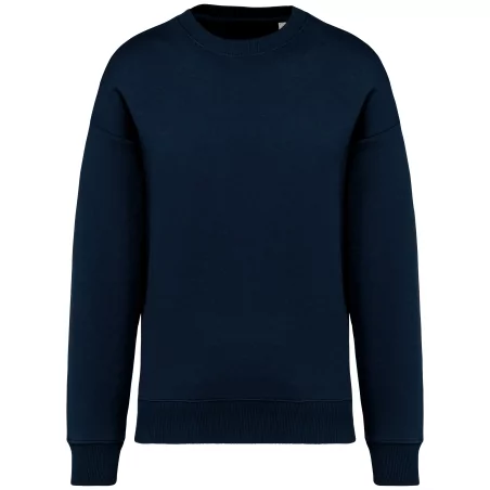 Sweat-shirt écoresponsable à col rond oversize unisexe