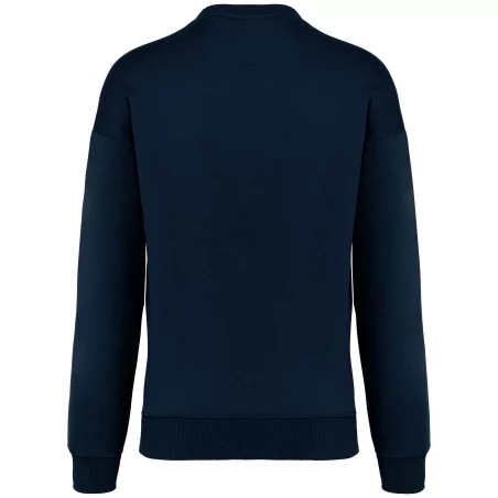 Sweat-shirt écoresponsable à col rond oversize unisexe