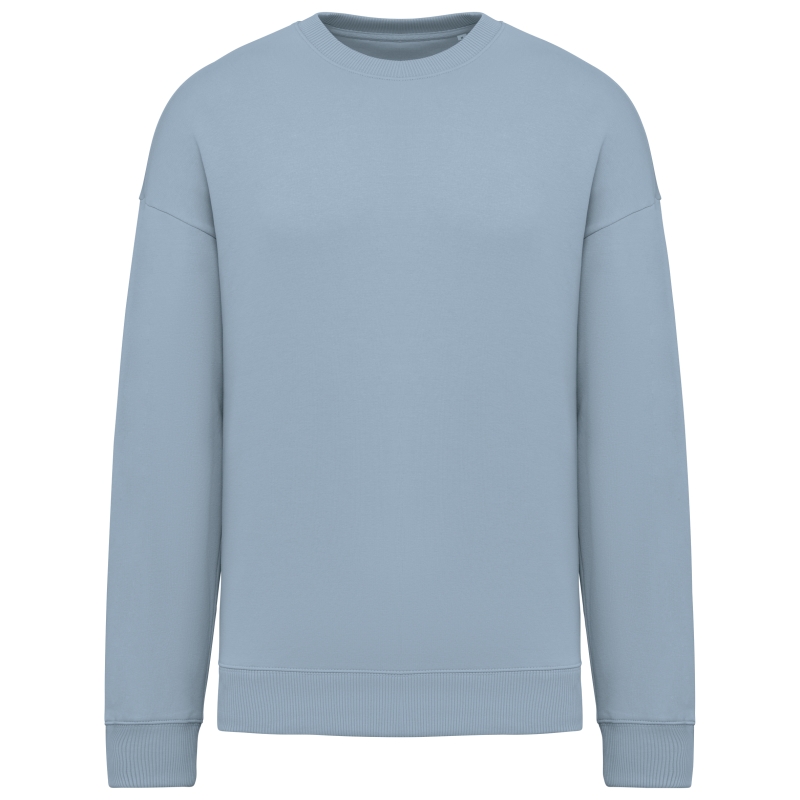 Sweat-shirt écoresponsable à col rond oversize unisexe