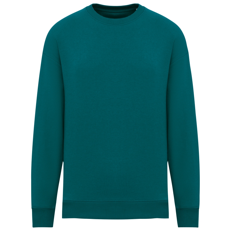 Sweat-shirt écoresponsable à col rond oversize unisexe