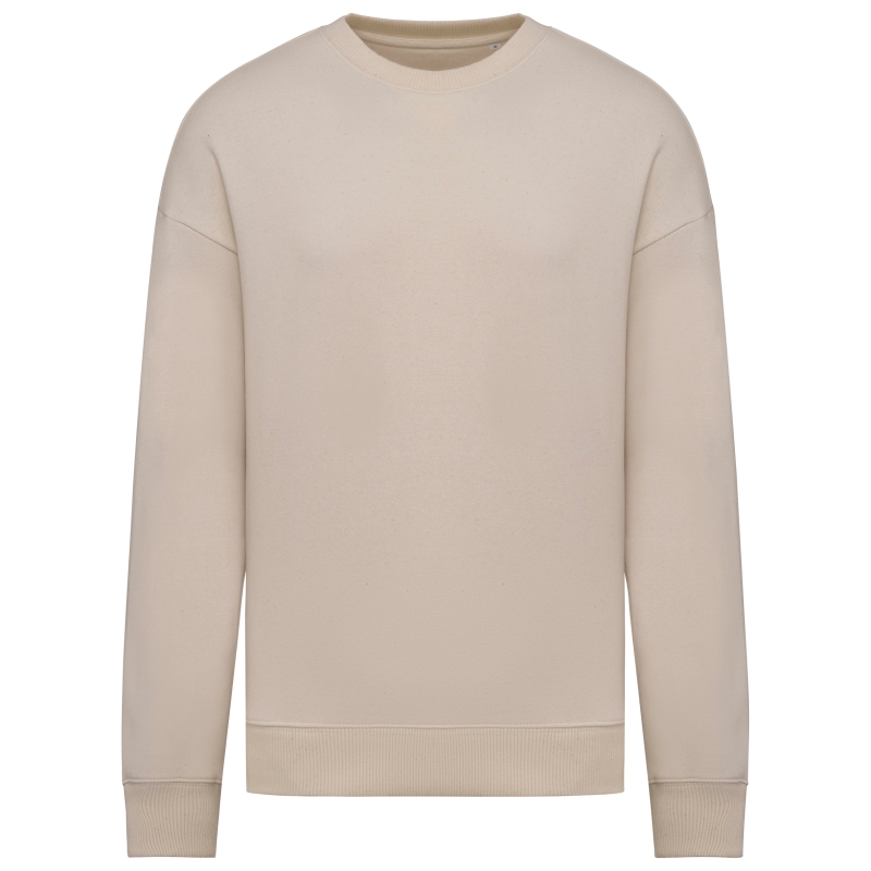Sweat-shirt écoresponsable à col rond oversize unisexe