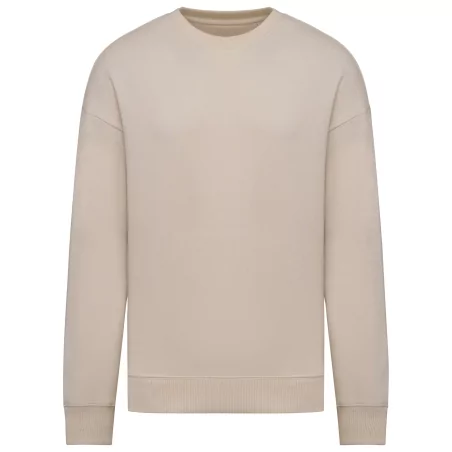 Sweat-shirt écoresponsable à col rond oversize unisexe