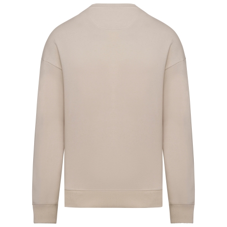 Sweat-shirt écoresponsable à col rond oversize unisexe