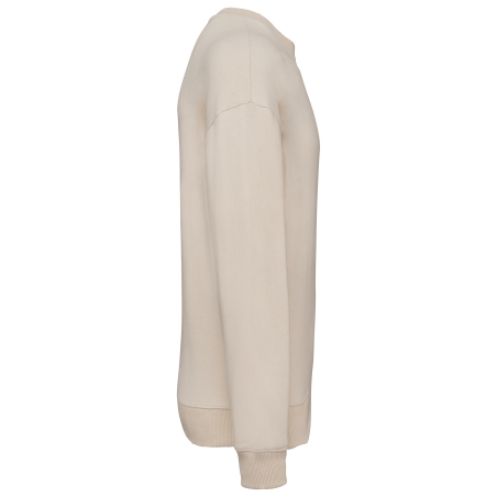 Sweat-shirt écoresponsable à col rond oversize unisexe