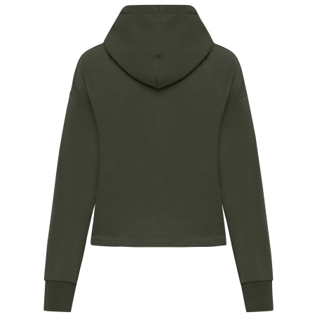 Sweat-shirt écoresponsable zippé à capuche French Terry femme