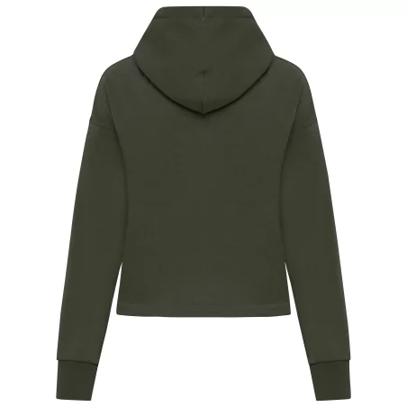 Sweat-shirt écoresponsable zippé à capuche French Terry femme