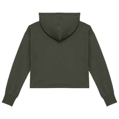 Sweat-shirt écoresponsable zippé à capuche French Terry femme