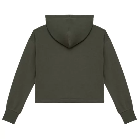 Sweat-shirt écoresponsable zippé à capuche French Terry femme