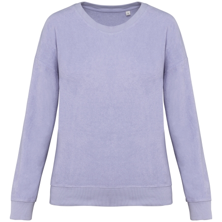 Sweat-shirt écoresponsable en éponge femme
