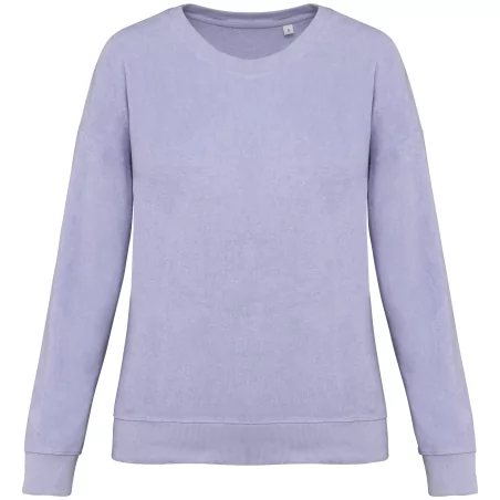Sweat-shirt écoresponsable en éponge femme