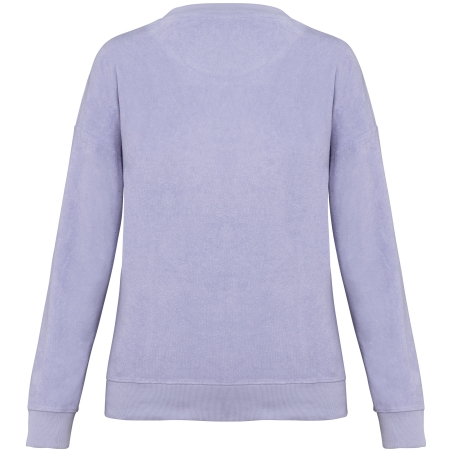 Sweat-shirt écoresponsable en éponge femme