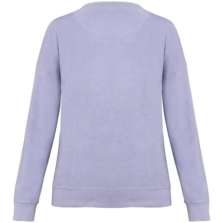 Sweat-shirt écoresponsable en éponge femme