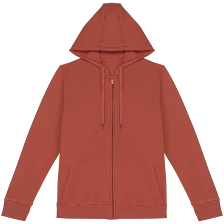 Sweat-shirt écoresponsable zippé à capuche French Terry unisexe