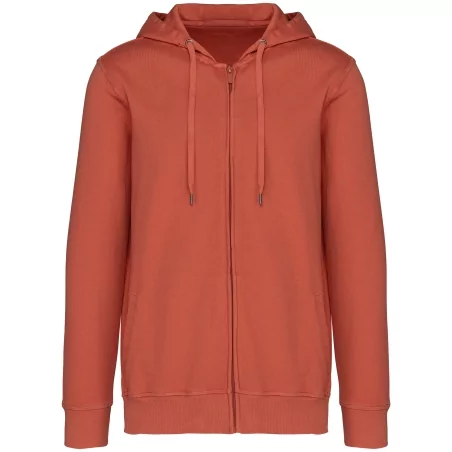Sweat-shirt écoresponsable zippé à capuche French Terry unisexe