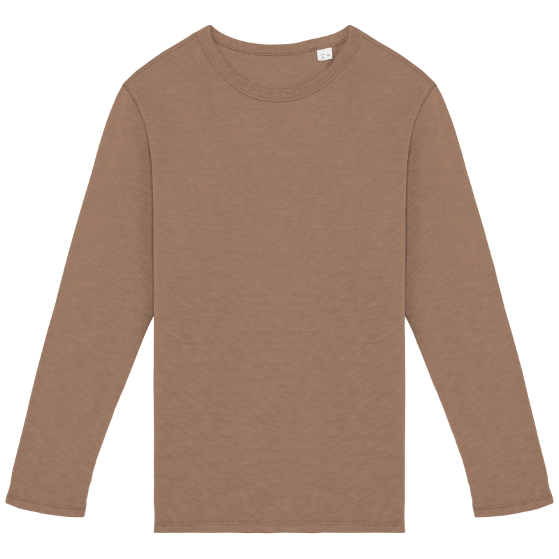 Sweat-shirt écoresponsable à col rond délavé French Terry unisexe
