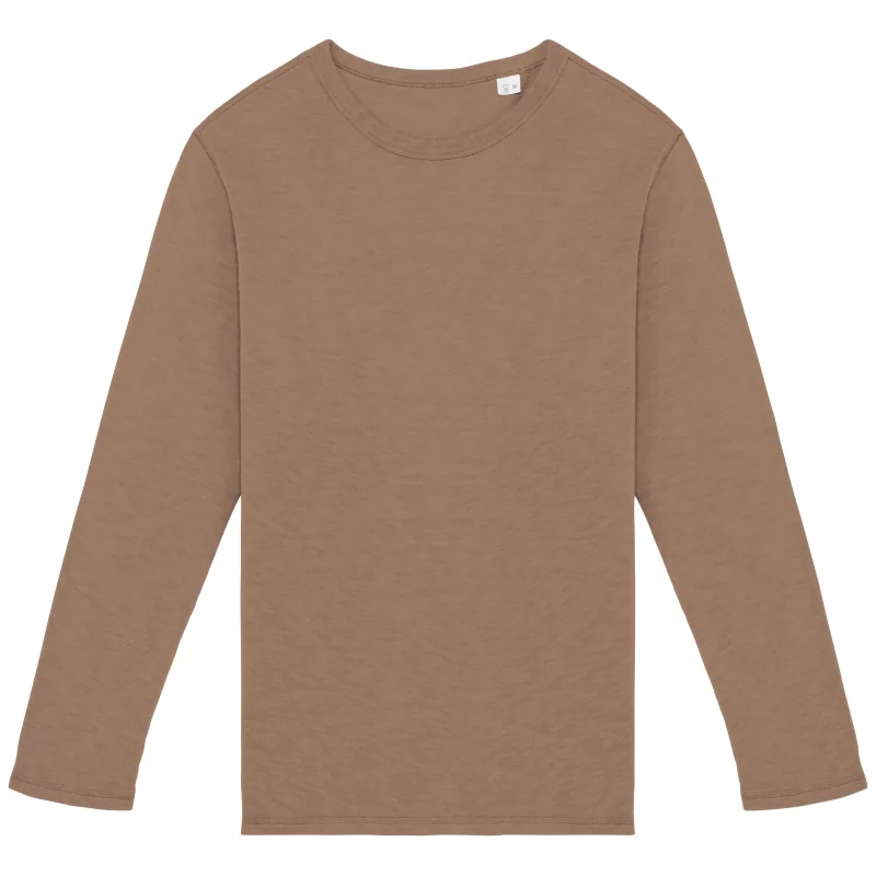 Sweat-shirt écoresponsable à col rond délavé French Terry unisexe